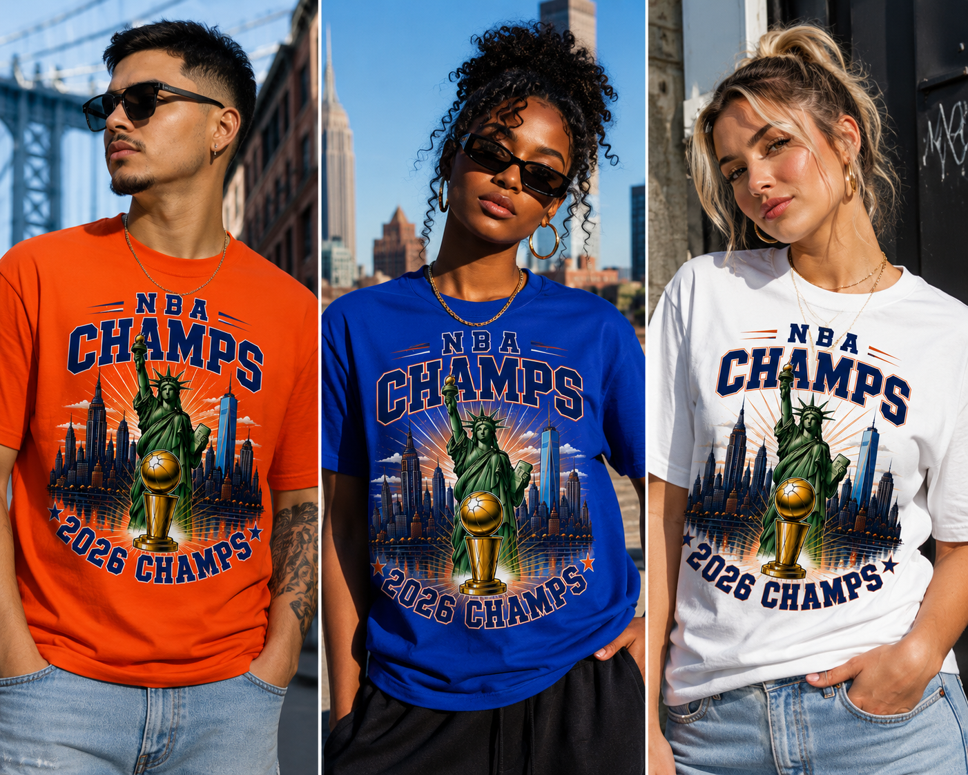 2026 Basketball Champs Liberty Skyline Graphic Tee – Assorted Colors Championship Shirt